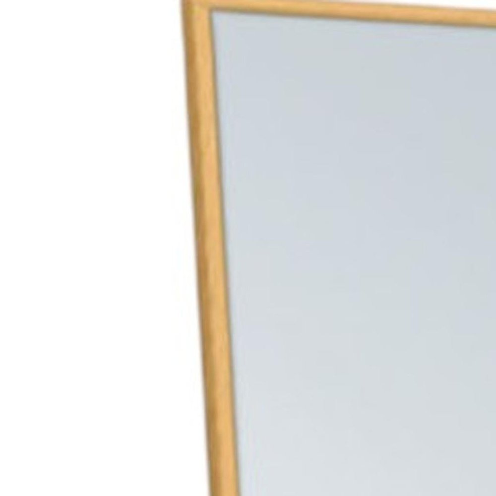 64" Sleek Gold Frame Full Length Mirror