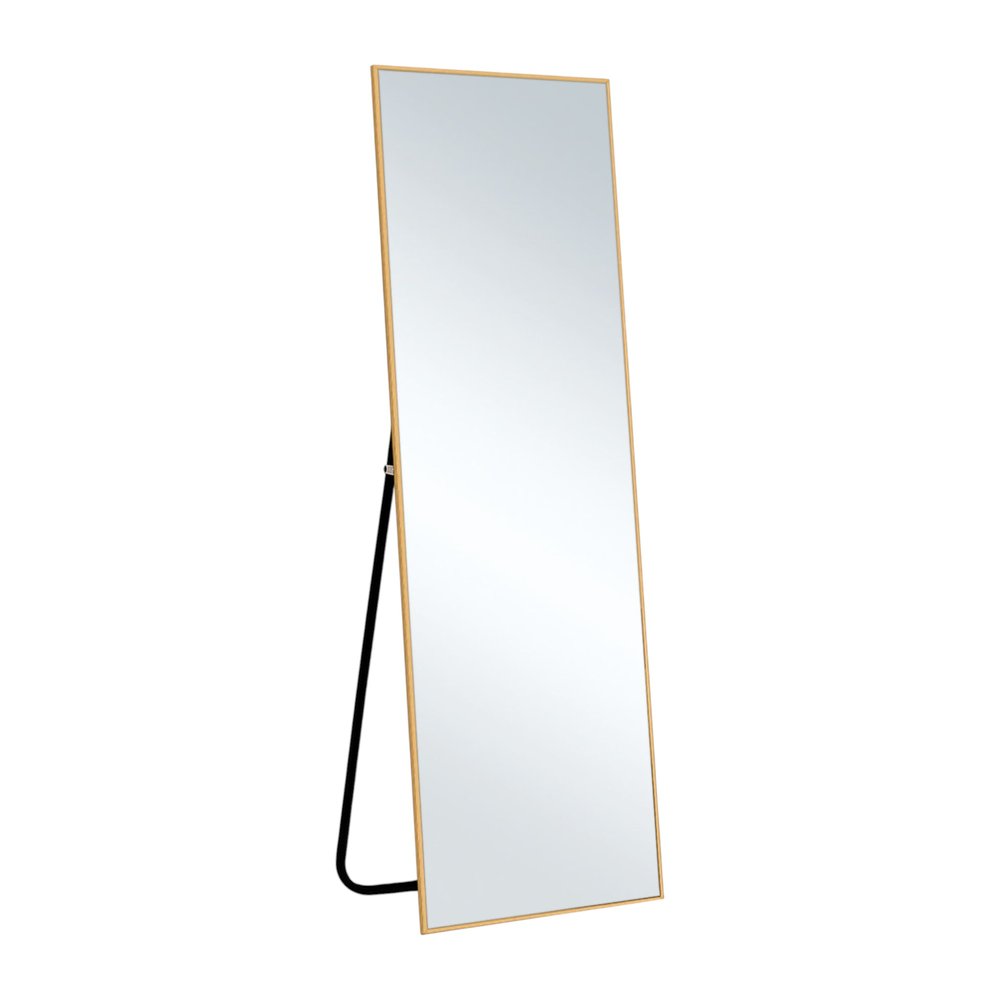 64" Sleek Gold Frame Full Length Mirror