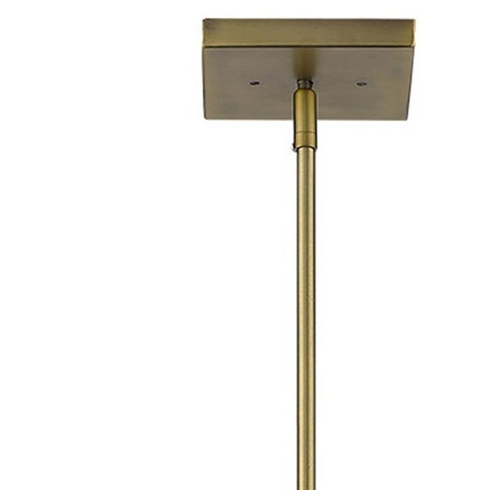 Lámpara colgante de latón de 3 luces Loft