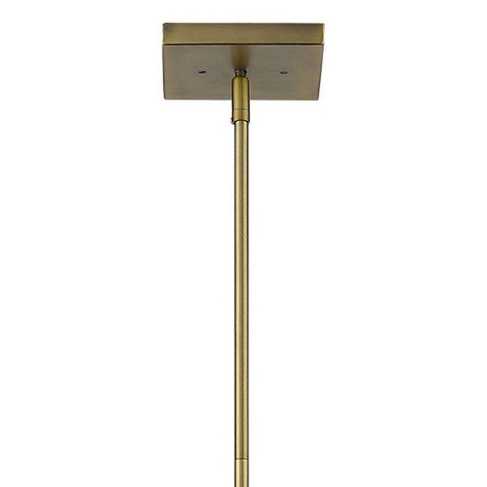Lámpara colgante de latón de 3 luces Loft