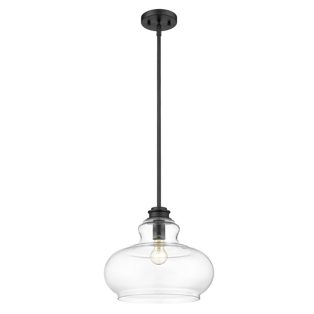 Lámpara colgante Torrel de 1 luz en negro mate