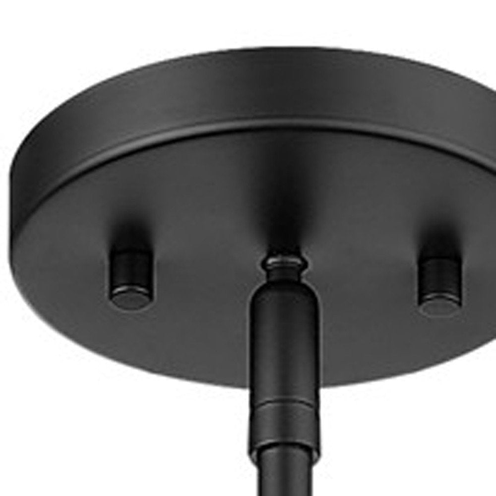 Lámpara colgante Torrel de 1 luz en negro mate