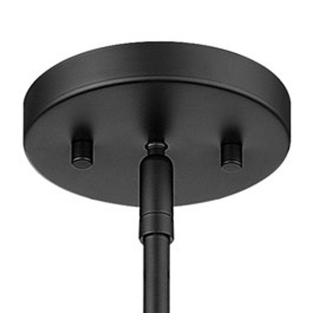 Lámpara colgante Torrel de 1 luz en negro mate