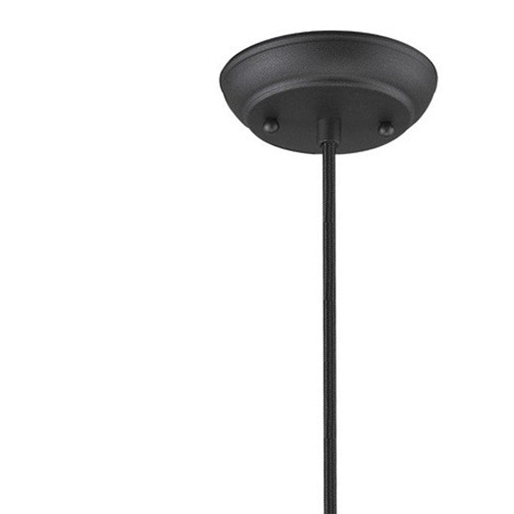Lámpara colgante Tholos de 1 luz en negro mate