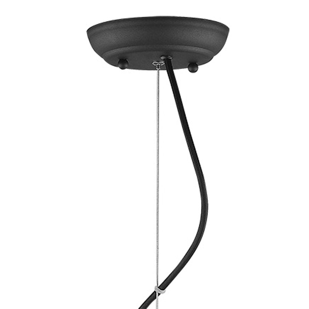 Lámpara colgante Tholos de 4 luces en negro mate