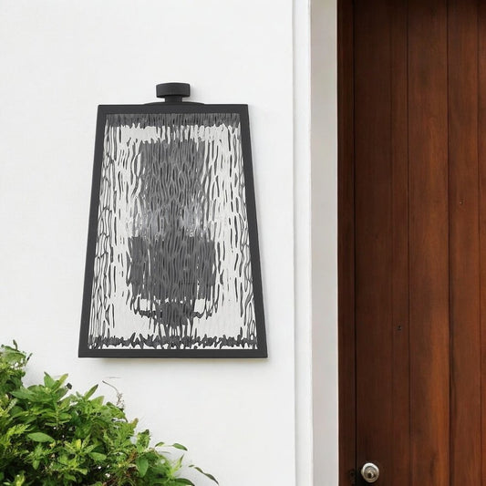 Lámpara de pared Hirche de 4 luces en negro mate