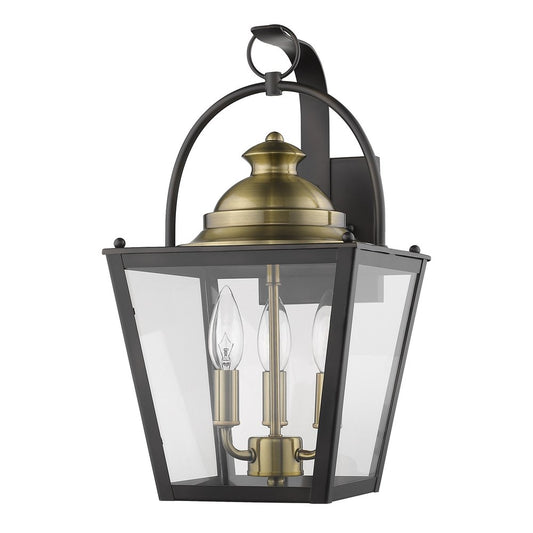 Lámpara de pared Savannah de 3 luces en bronce aceitado