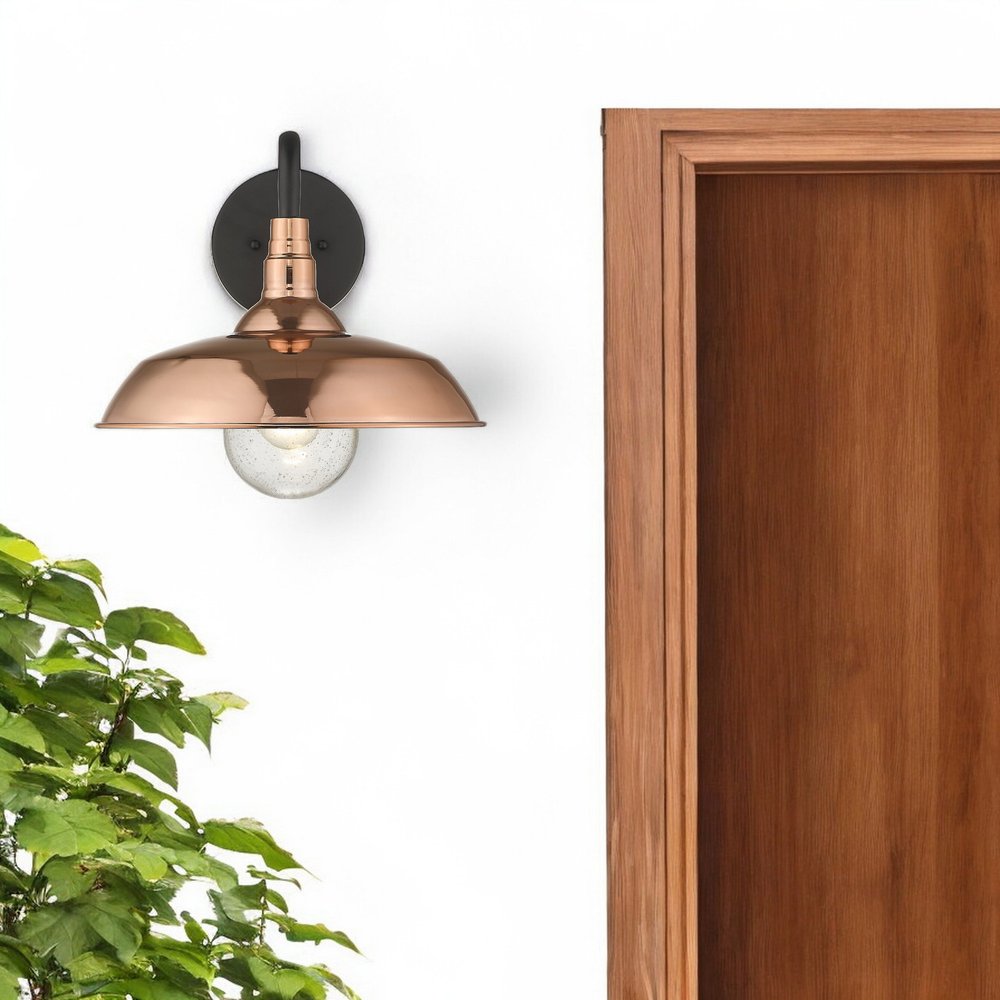 Lámpara de pared Burry de cobre de 1 luz