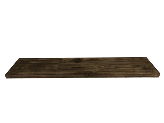 Estantería de pared de madera maciza de 24"