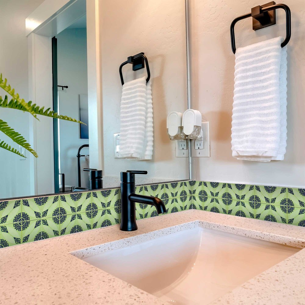 7" X 7" Aegean Orb Removable Peel and Stick Tiles
