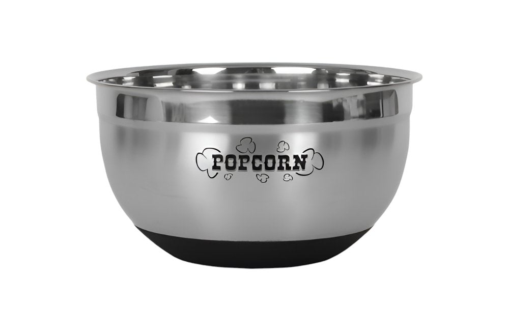Elegante recipiente de acero inoxidable para servir palomitas de maíz