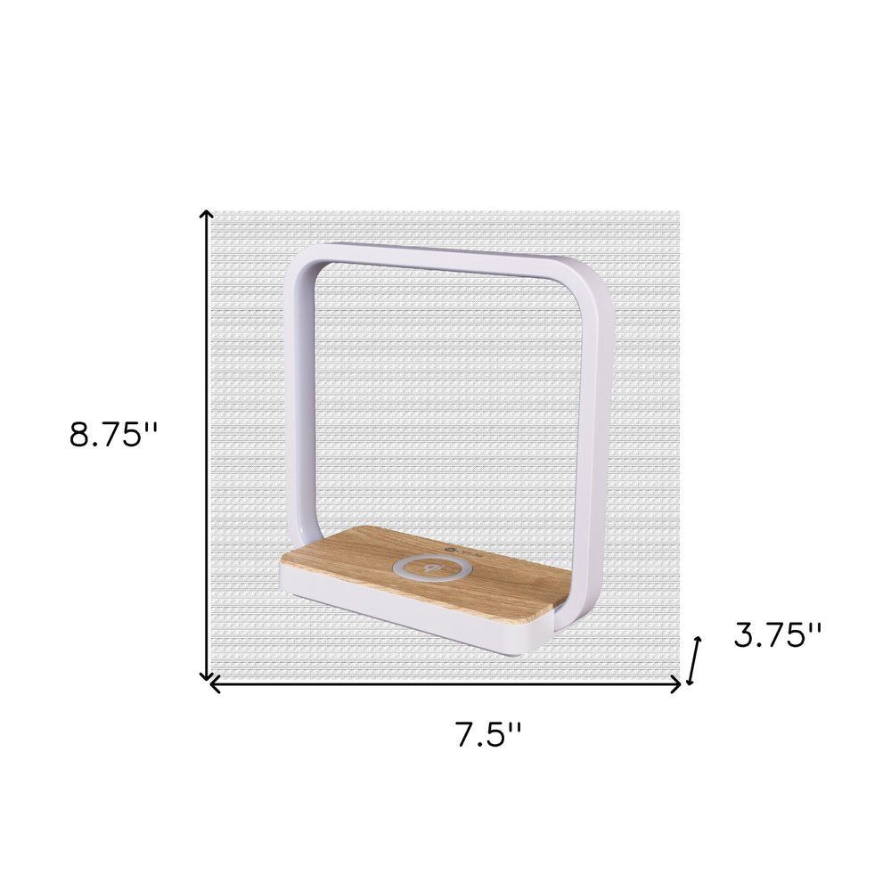 Cargador de teléfono inalámbrico blanco contemporáneo