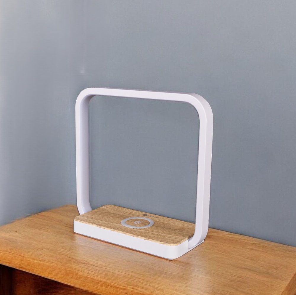 Cargador de teléfono inalámbrico blanco contemporáneo