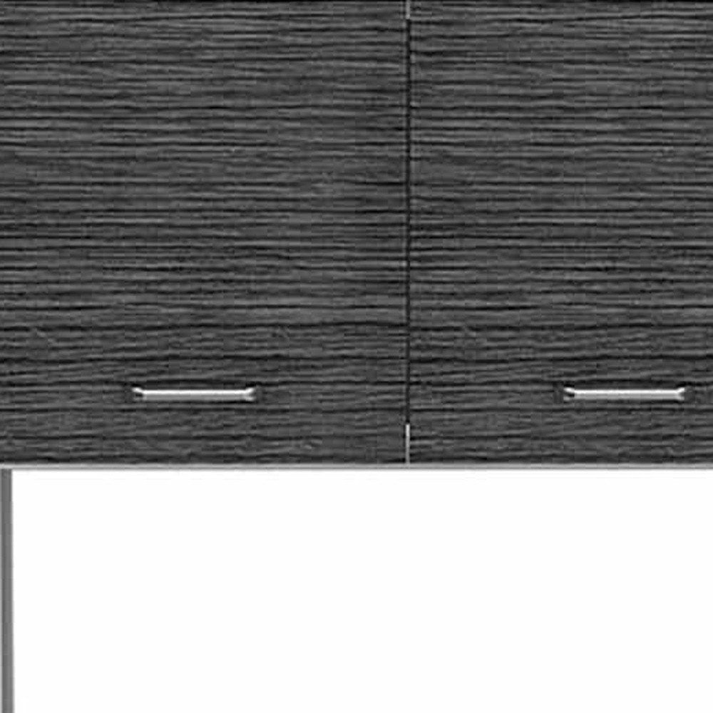 Despensa gris de 79" con tres estantes de almacenamiento