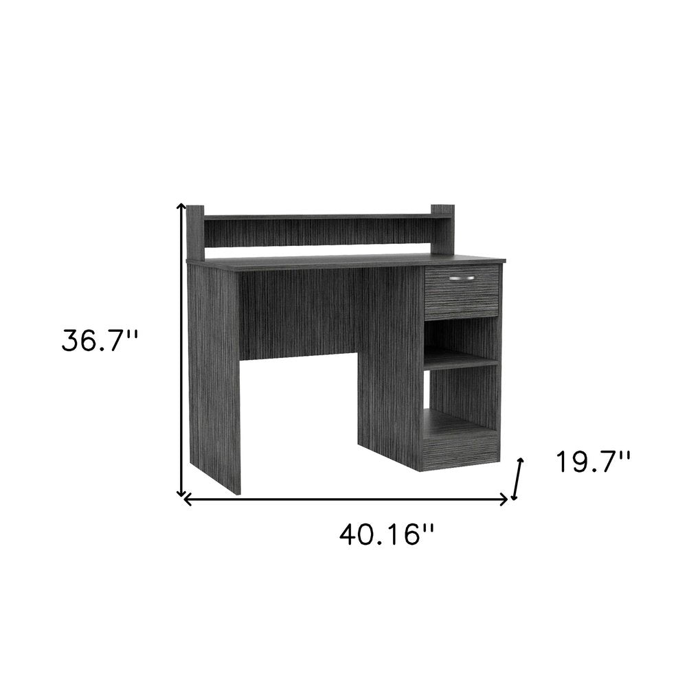 Escritorio para computadora de grafito de 40"