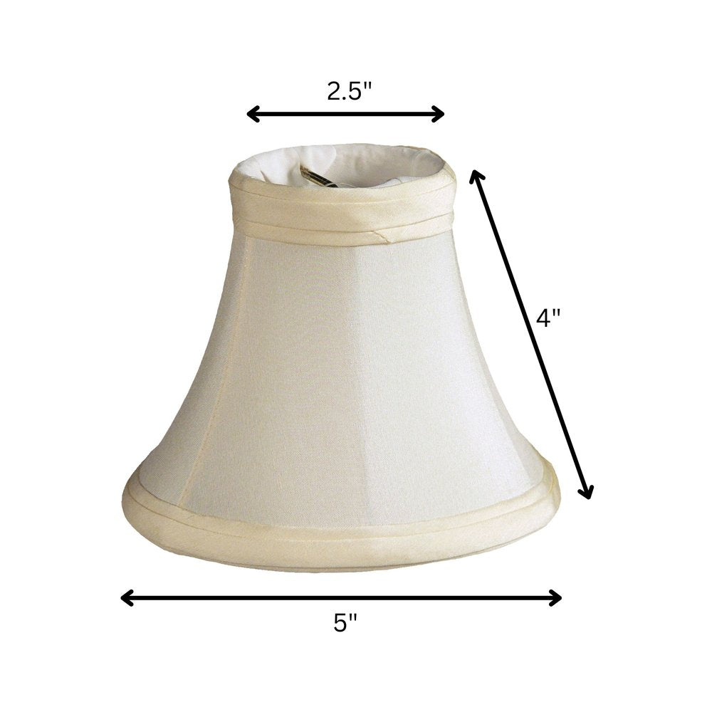 Slate Gray Shantung Silk Bell Lamp Shade