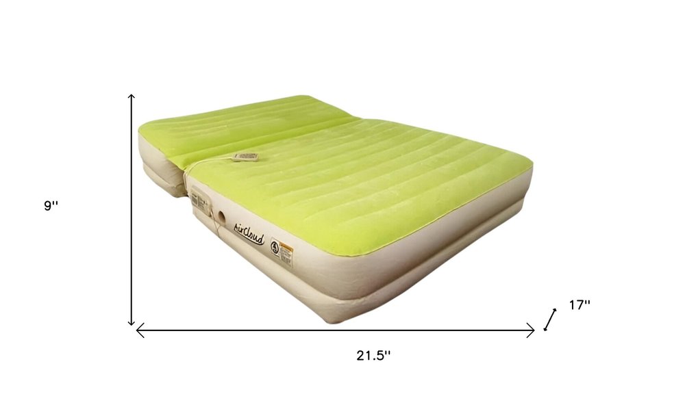 Colchón inflable tamaño king verde musgo ajustable e inclinable