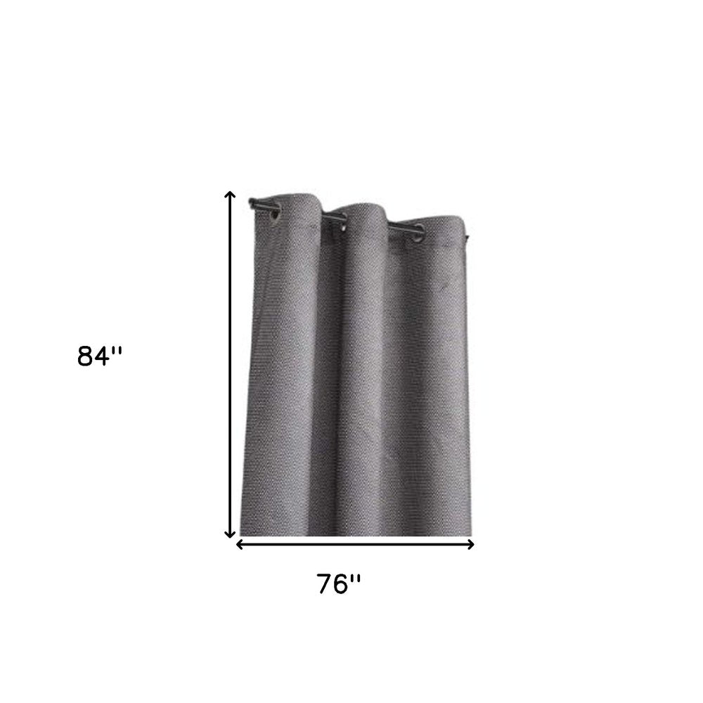 Set of Two 84" Silver Metallic Textured Window Panels
