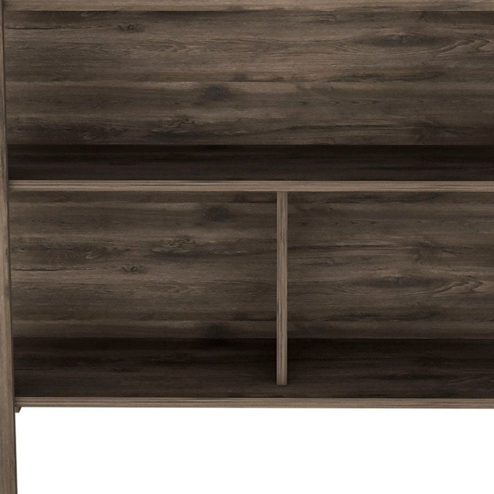 Isla de cocina marrón de 41" con almacenamiento