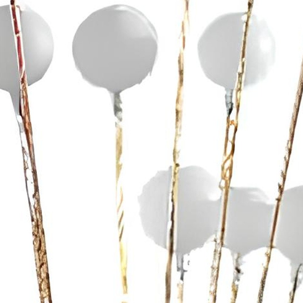 Lámpara de pie novedosa de 62" con 16 LED amarillos y blanco