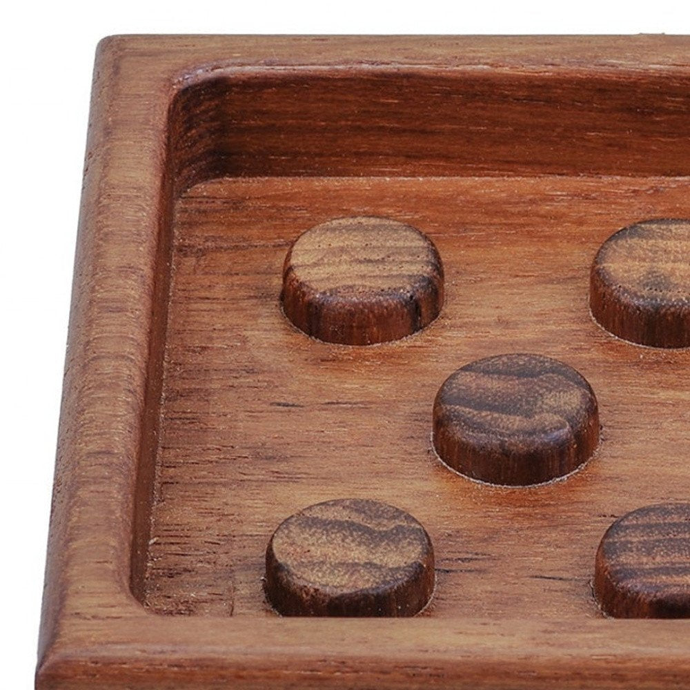 Jabonera de diseño de teca auténtica