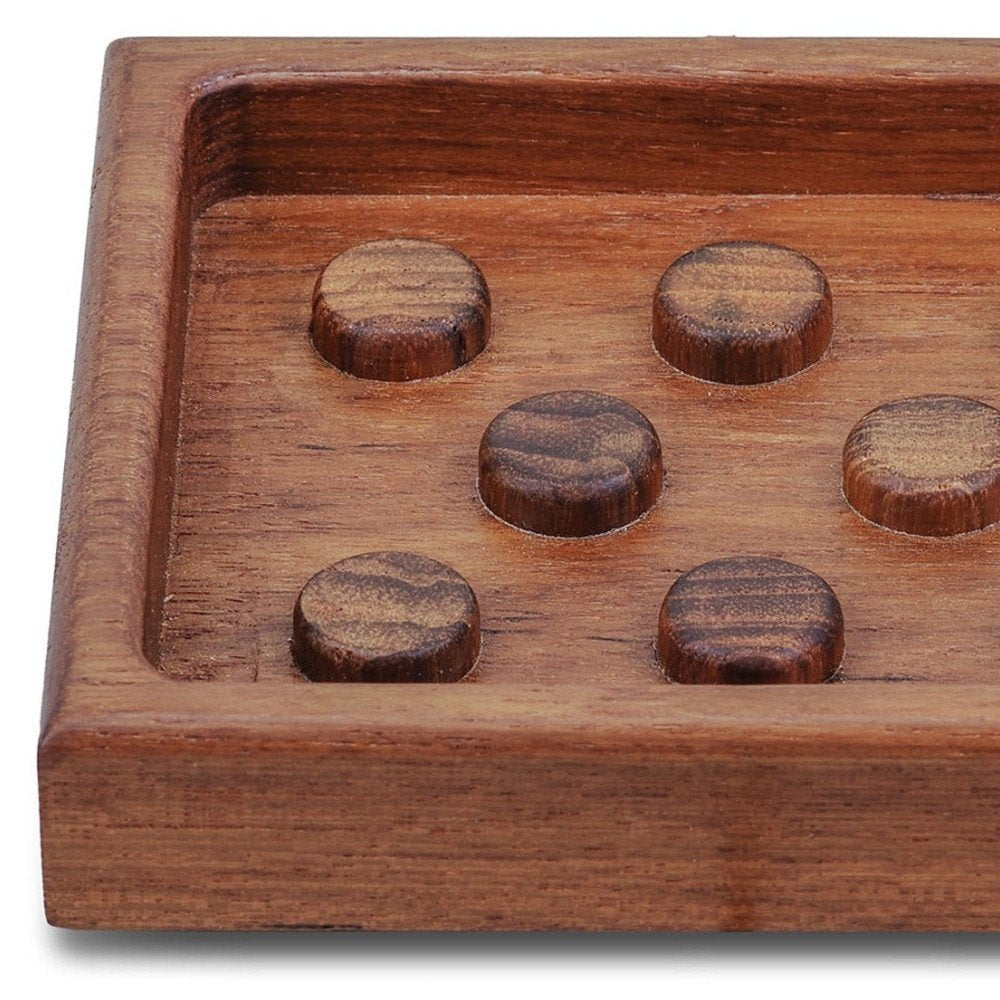 Jabonera de diseño de teca auténtica