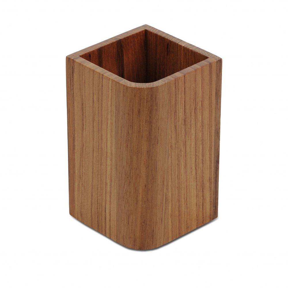 Vaso de teca auténtica de diseño
