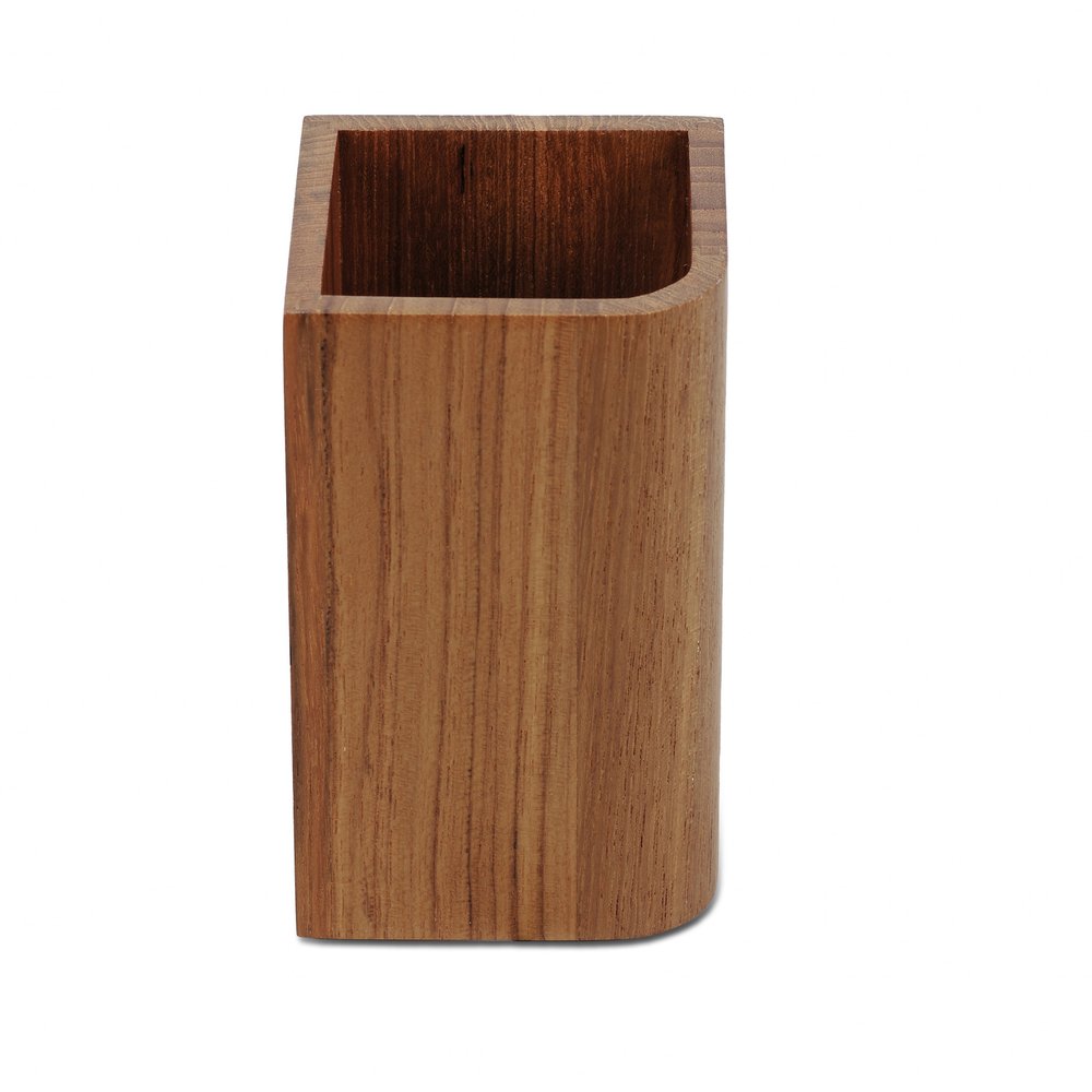 Vaso de teca auténtica de diseño