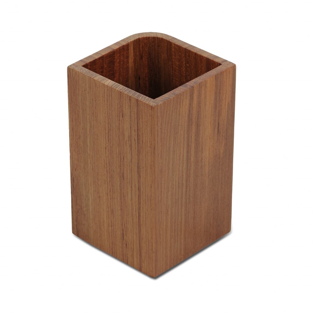 Vaso de teca auténtica de diseño