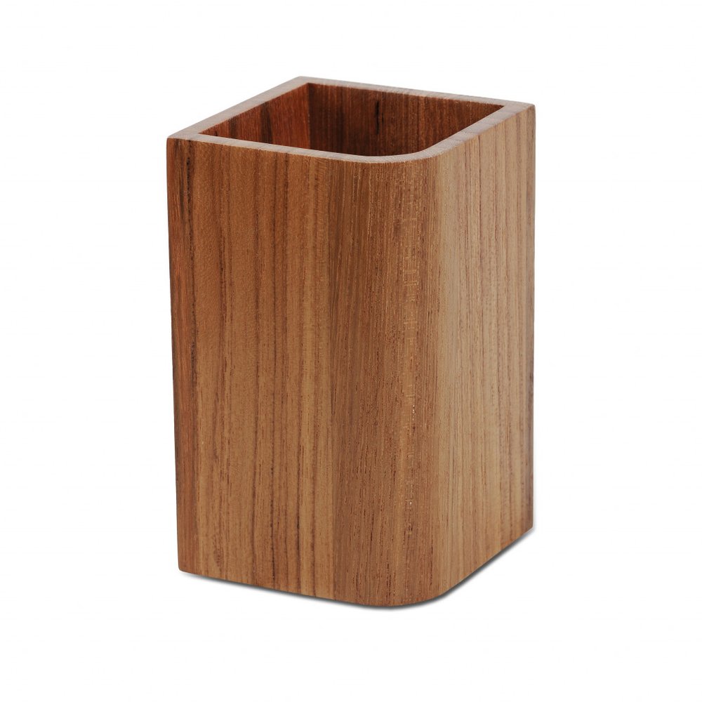 Vaso de teca auténtica de diseño