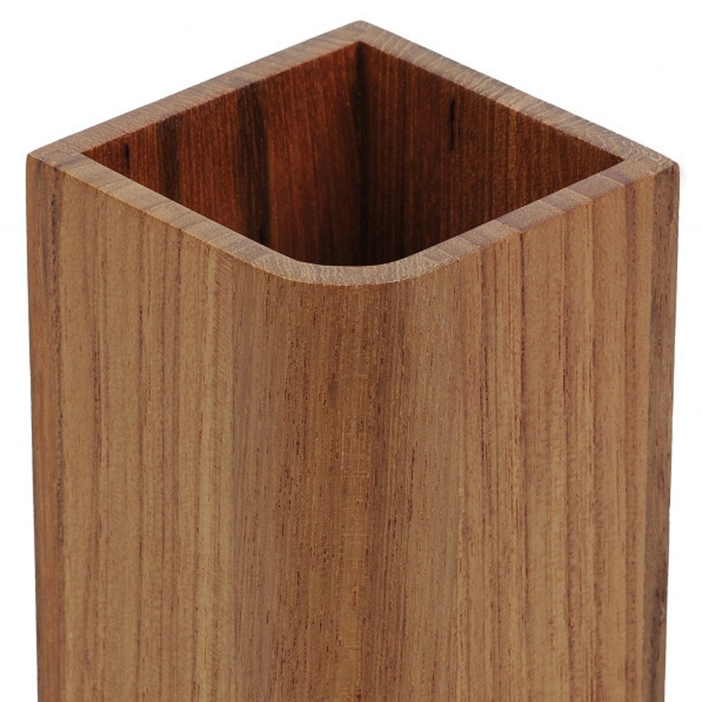 Vaso de teca auténtica de diseño