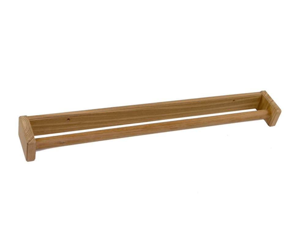 Toallero tradicional de teca maciza de 22"