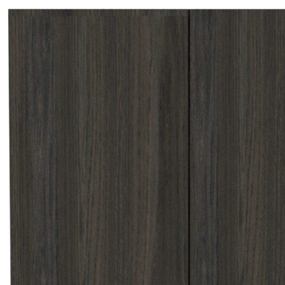 Despensa o armario de almacenamiento de madera marrón oscuro de 71"