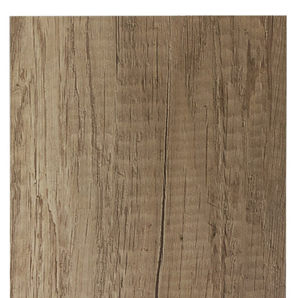 Gabinete de madera marrón de 12" con cuatro estantes