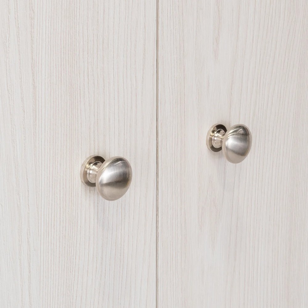 71" Light Gray Wood Pantry Or Storage Closet