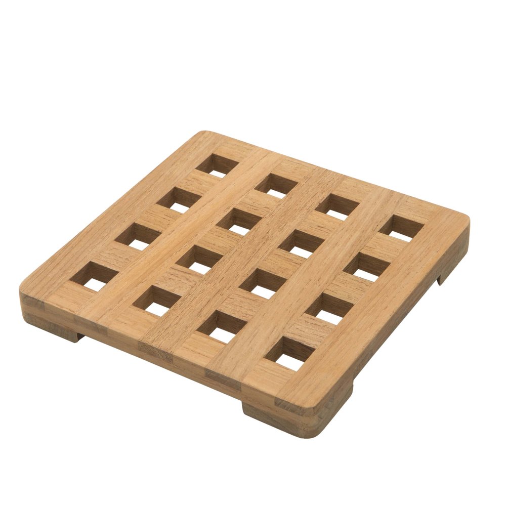 Salvamanteles cuadrado de madera de 6.00"