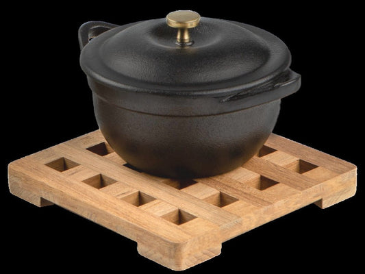 Salvamanteles cuadrado de madera de 6.00"