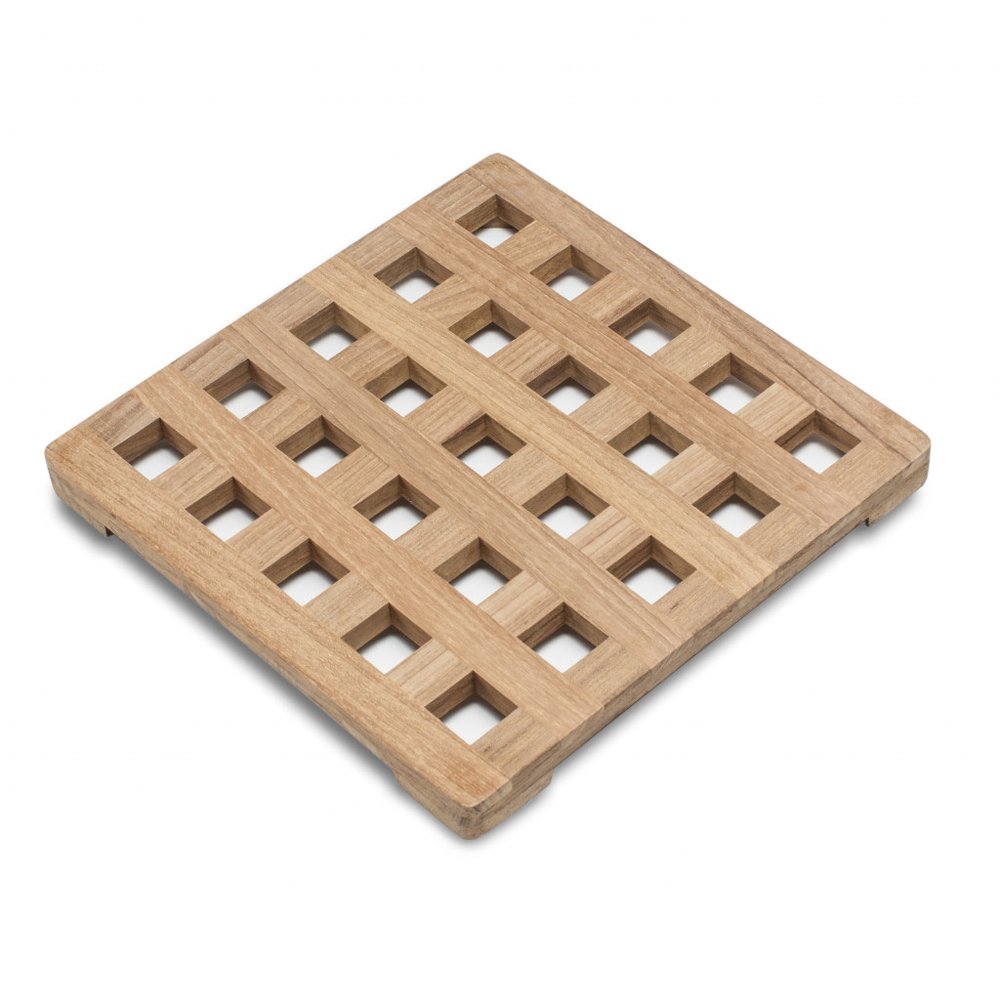 Salvamanteles cuadrado de madera de 8.00"