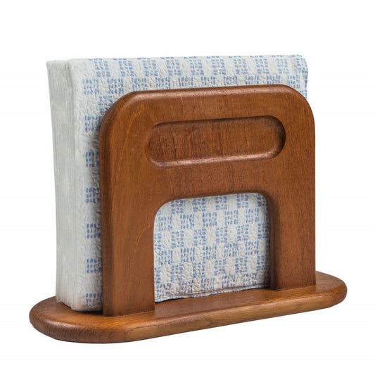 Servilletero de madera independiente de 8,25"
