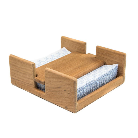 Servilletero de madera independiente de 7,38"