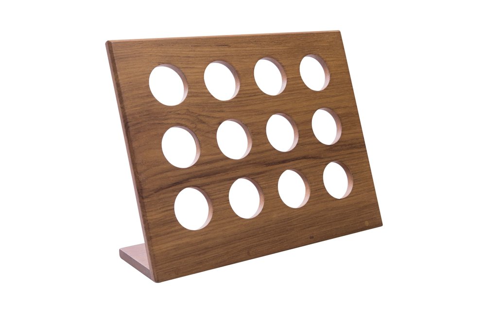 Mueble de madera para café independiente de 12 pulgadas con accesorios y almacenamiento