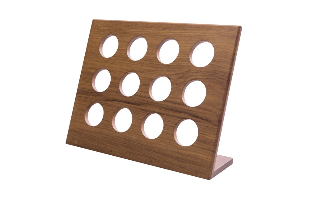 Mueble de madera para café independiente de 12 pulgadas con accesorios y almacenamiento