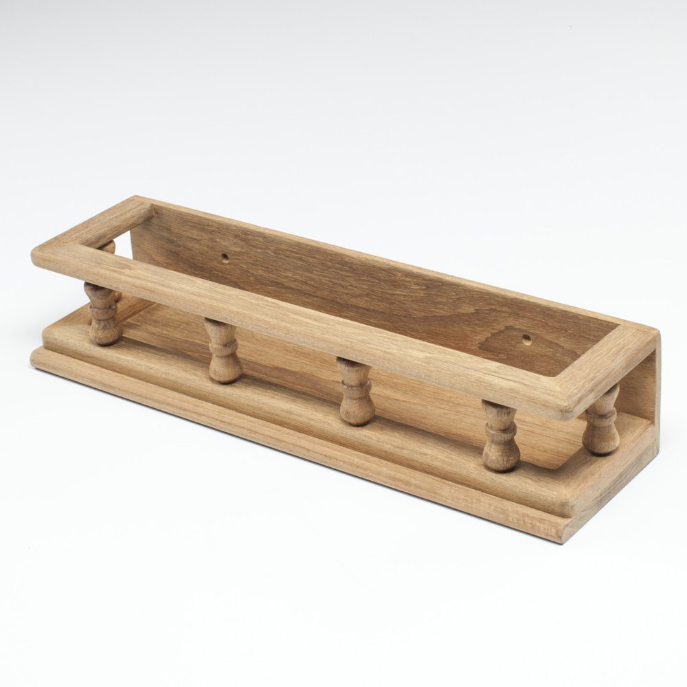 Especiero de madera de 14.00" montado en la pared