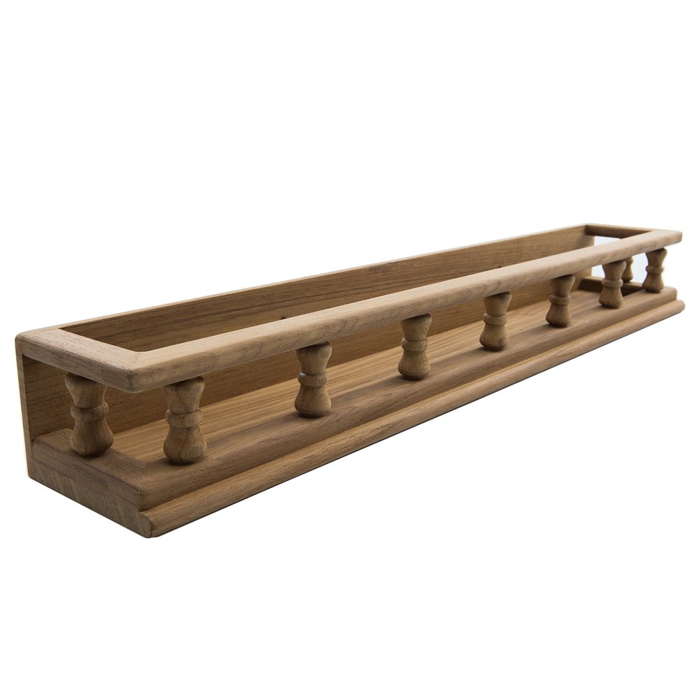 Especiero de madera de 23,50" para montar en la pared
