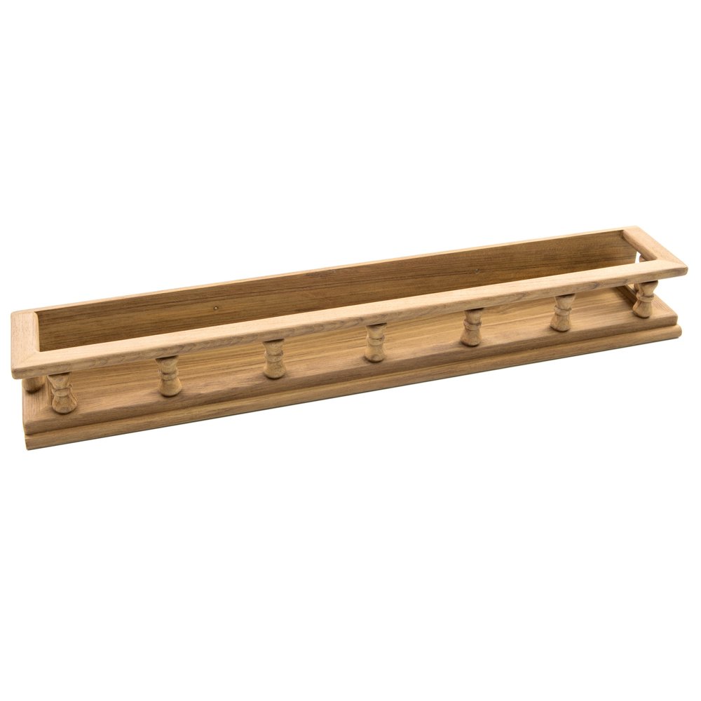 Especiero de madera de 23,50" para montar en la pared