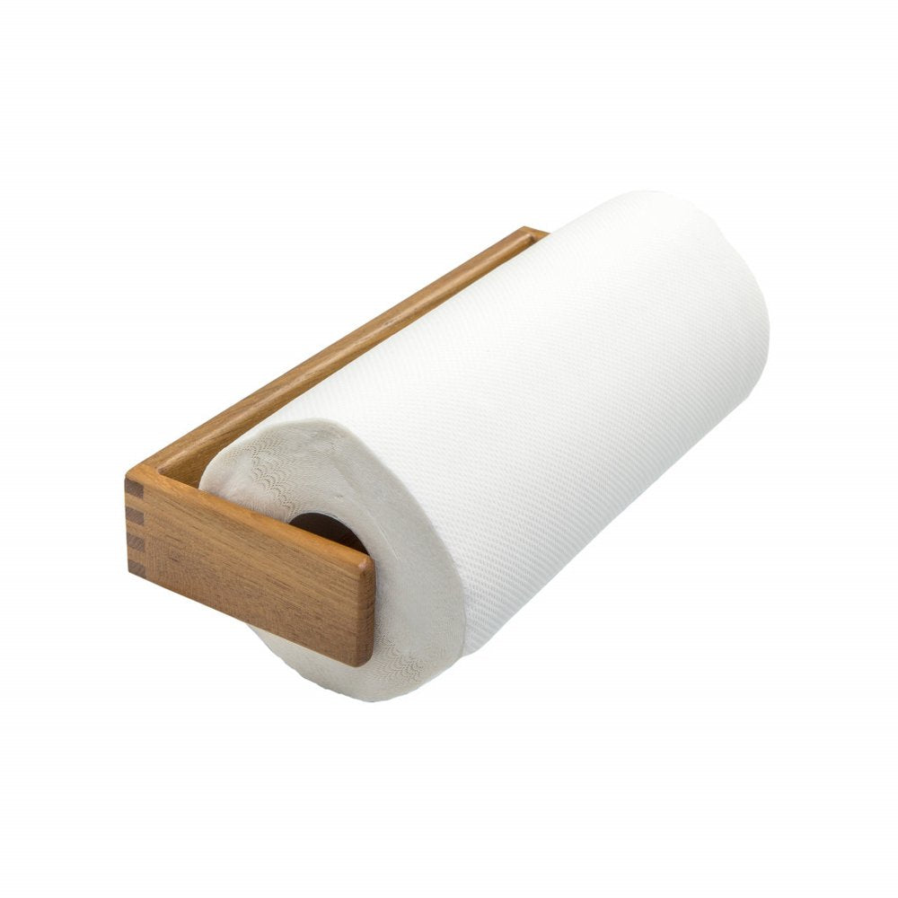 Portarrollos de papel de madera de 12,25" para pared