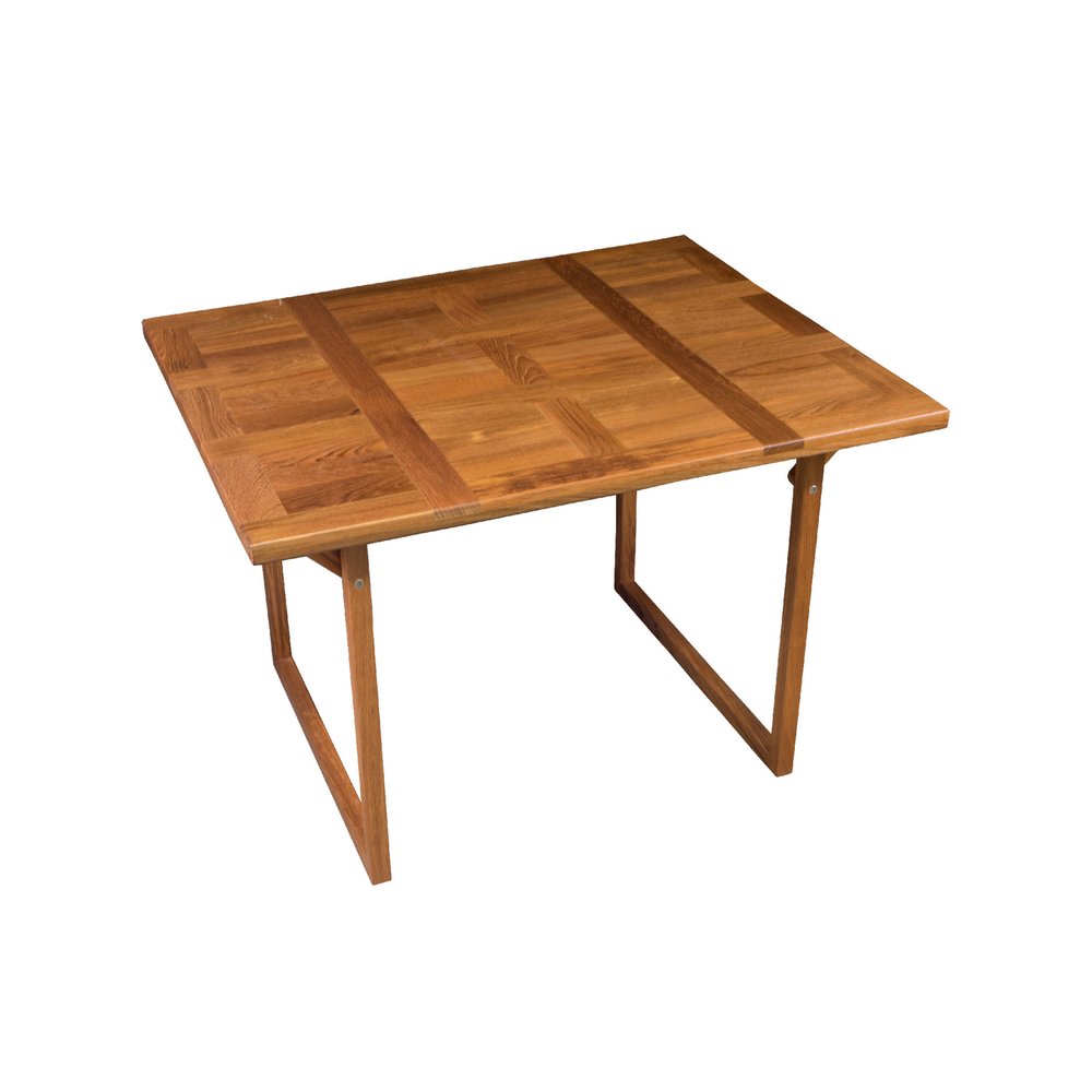 Mesa auxiliar plegable para exteriores de madera maciza marrón de 45"