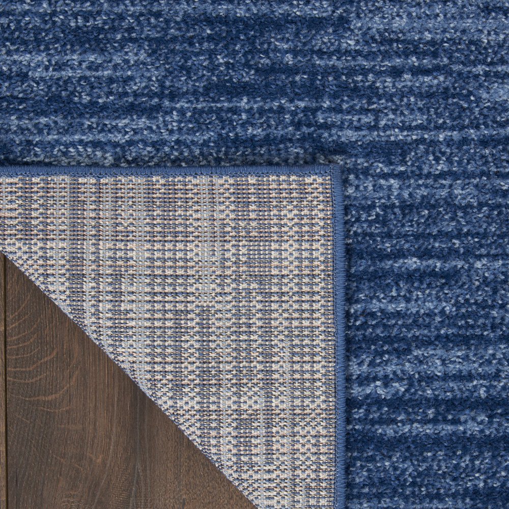 10' Blue Indoor Outdoor Runner Rug
