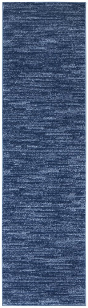 10' Blue Indoor Outdoor Runner Rug