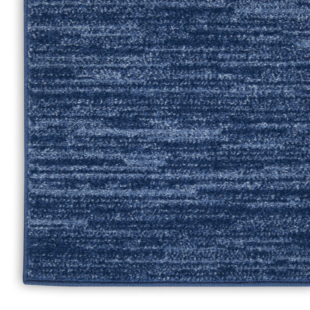 10' Blue Indoor Outdoor Runner Rug